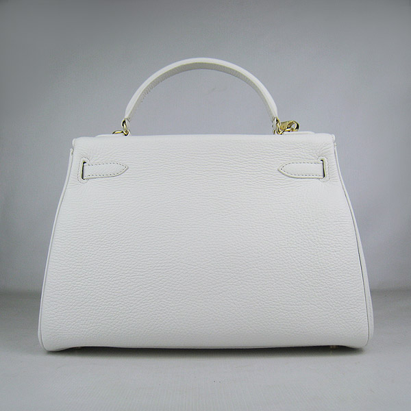 7A Replica Hermes Kelly 32cm Togo Leather Bag White 6108 - Click Image to Close